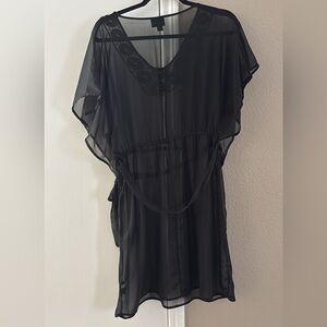 Elegant Black Sheer Dress